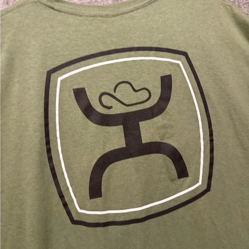 Hooey Tee Shirt Mens 3XL military green Graphic Soft Rodeo Western Farm NWT - Picture 4 of 10